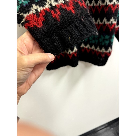 Knit Knit Vintage 80's Mohair Blend Oversized Grandpa Cardigan Sz Large - Picture 6 of 10